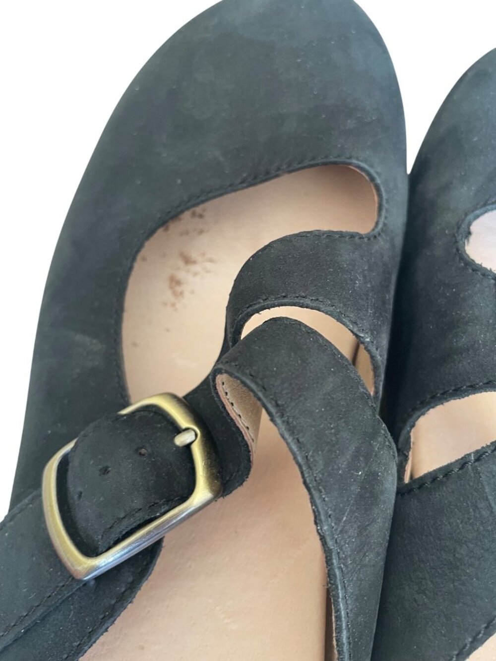 Dansko Britney Mary Jane Style Black Nubuck Leather Clogs Size EU 39 8.5 - Picture 5 of 11